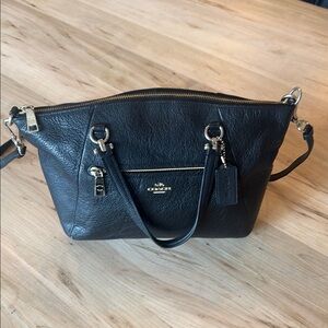 Coach Black Leather Women's Bag